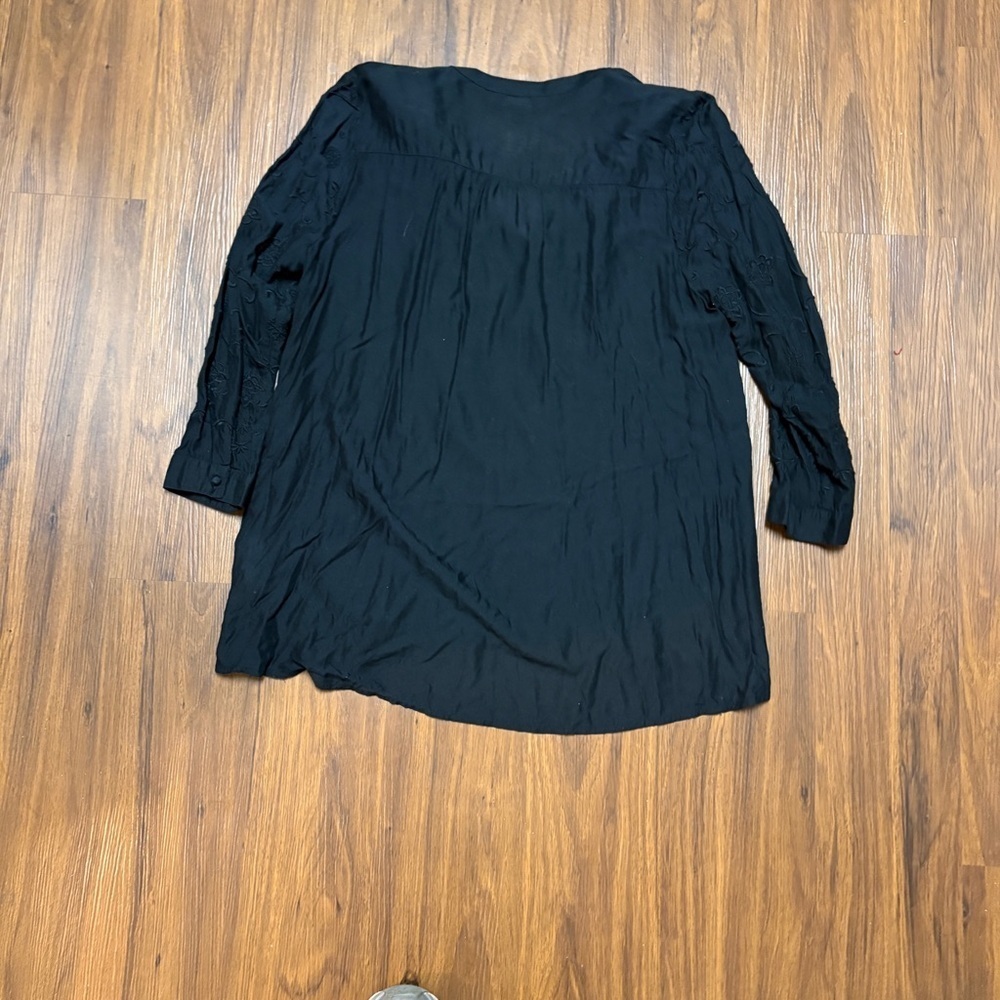 Lucky Brand Black Button Down Shirt - Picture 4 of 6